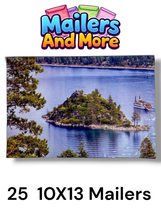 Mailers And More Other - 25 10X13 Poly Mailers Lake Tahoe California PRICE IS FIRM